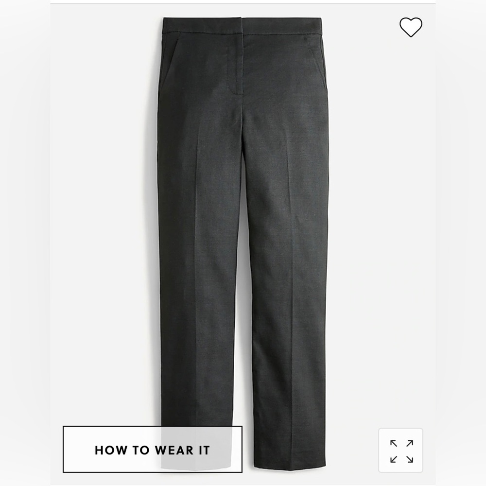 Kate straight-leg pant in stretch linen